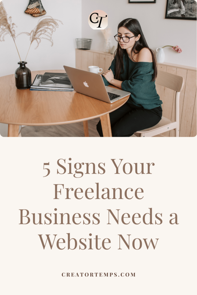 5 Signs Your Freelance Business Needs a Website Now