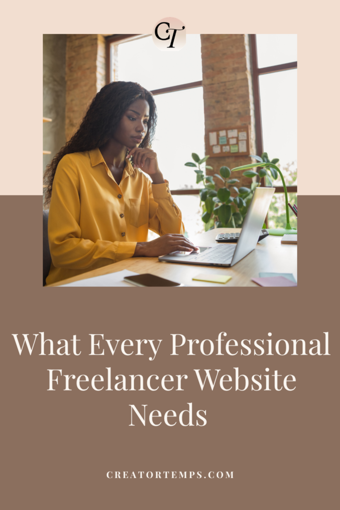 What Every Professional Freelancer Website Needs